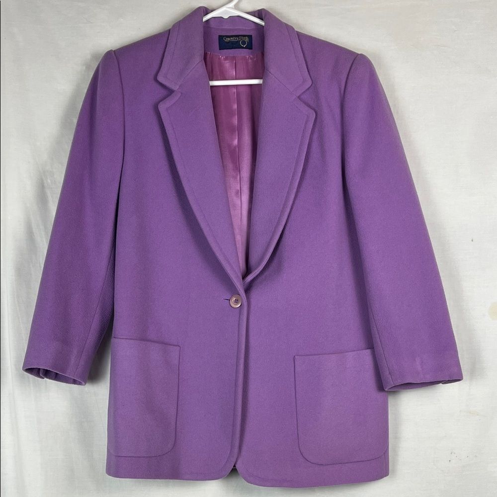 Vintage Purple Wool/Cashmere Blend The Country Shop Blazer